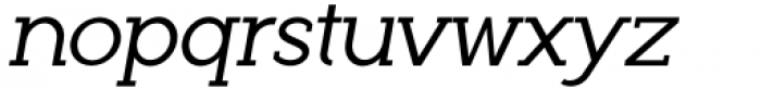 Roseau Slab Oblique Font LOWERCASE