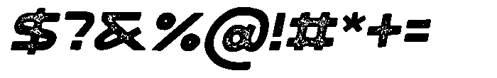 Rosebite Stamp Italic Font OTHER CHARS