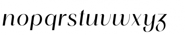 Rosehot Italic Font LOWERCASE