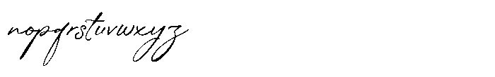 Roselife Font LOWERCASE