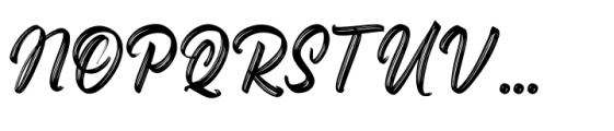 Roselight Brush Regular Font UPPERCASE