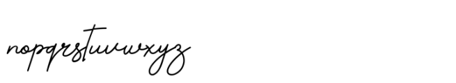 Rosellia Rosely Font LOWERCASE
