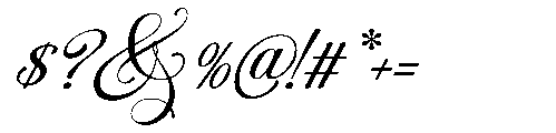 Roselune Scriptoria Font OTHER CHARS
