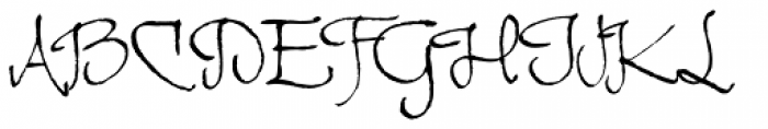 Rosemary Modified Italic Font UPPERCASE
