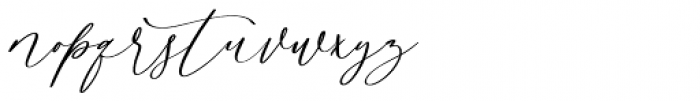 Rosematty Script Font LOWERCASE