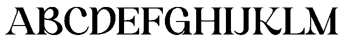 Rosena Bold Font UPPERCASE