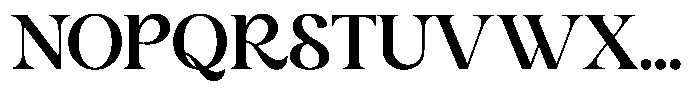Rosena Bold Font UPPERCASE