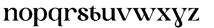 Rosena Bold Font LOWERCASE