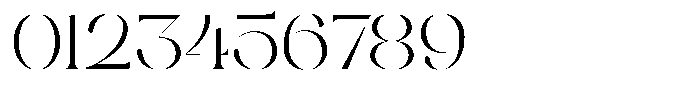 Rosena Stencil Font OTHER CHARS