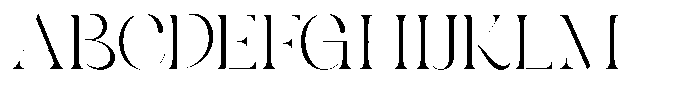 Rosena Stencil Font UPPERCASE