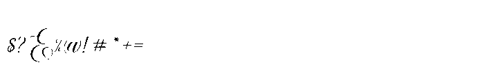 Rosething Font OTHER CHARS
