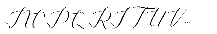 Rosething Font UPPERCASE