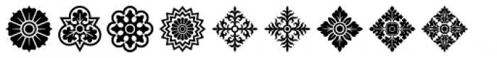 Rosette Ornaments Font OTHER CHARS