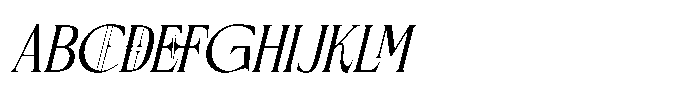 Rosevine Oblique Font UPPERCASE