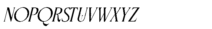 Rosevine Oblique Font UPPERCASE