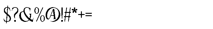 Rosevine Regular Font OTHER CHARS