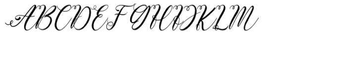 Rosewood Script Regular Font UPPERCASE