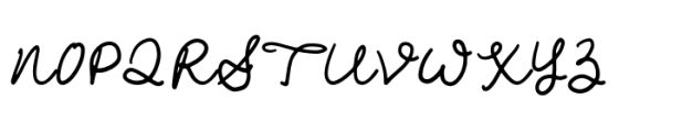 Rosey Charm Script Font UPPERCASE