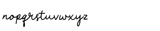 Rosey Charm Script Font LOWERCASE