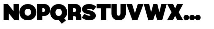 Rosity Black Font UPPERCASE
