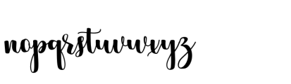 Roslyta script Regular Font LOWERCASE