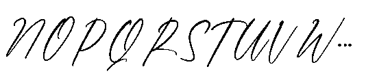 Rosmute Font UPPERCASE
