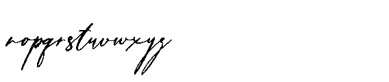 Rosmute Font LOWERCASE