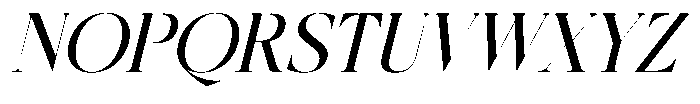 Rosse Merona  Italic Italic Font UPPERCASE