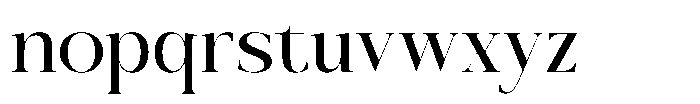 Rosse Merona  Regular Font LOWERCASE