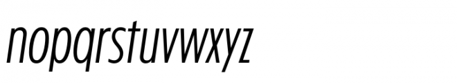 Rosso Ultra Light Italic Font LOWERCASE