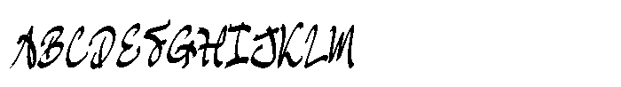 Rosta Gudhing Font UPPERCASE