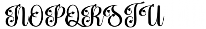 Rosthila Script Regular Font UPPERCASE