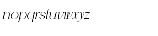Rosvella Serif Family Italic Font LOWERCASE