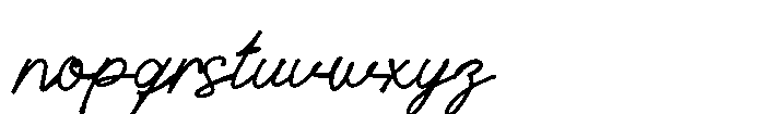 Rosy Meadow Bold Font LOWERCASE
