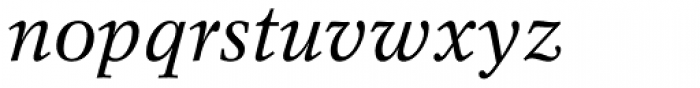 Rotation LT Std Italic Font LOWERCASE