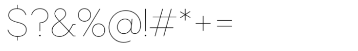 Rothek Hairline Font OTHER CHARS