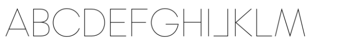 Rothek Hairline Font UPPERCASE