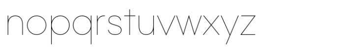 Rothek Hairline Font LOWERCASE