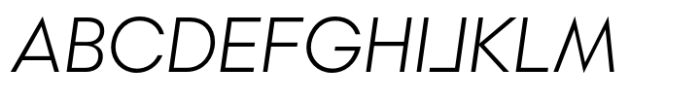 Rothek Light Italic Font UPPERCASE