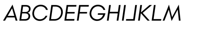 Rothek Norm Italic Font UPPERCASE