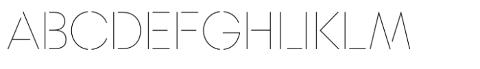Rothek Stencil Hairline Font UPPERCASE