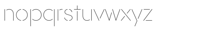 Rothek Stencil Hairline Font LOWERCASE
