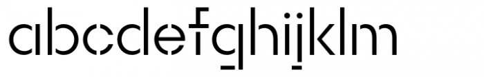 Rothek Stencil Normal Font LOWERCASE