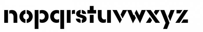 Rothek Stencil Variable Font LOWERCASE