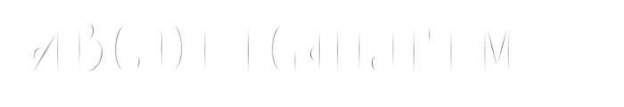 Rothest Inline Font UPPERCASE