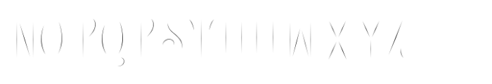 Rothest Inline Font UPPERCASE