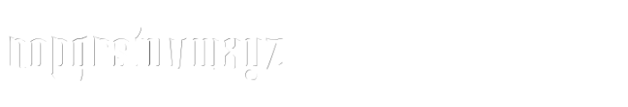 Rothest Inner Shadow Font LOWERCASE