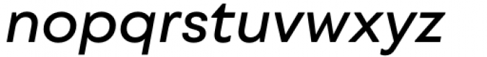 Rothorn Demi Bold Italic Font LOWERCASE