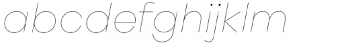 Rothorn Hairline Italic Font LOWERCASE