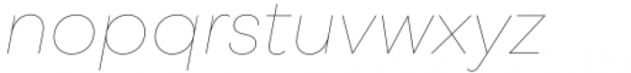 Rothorn Hairline Italic Font LOWERCASE
